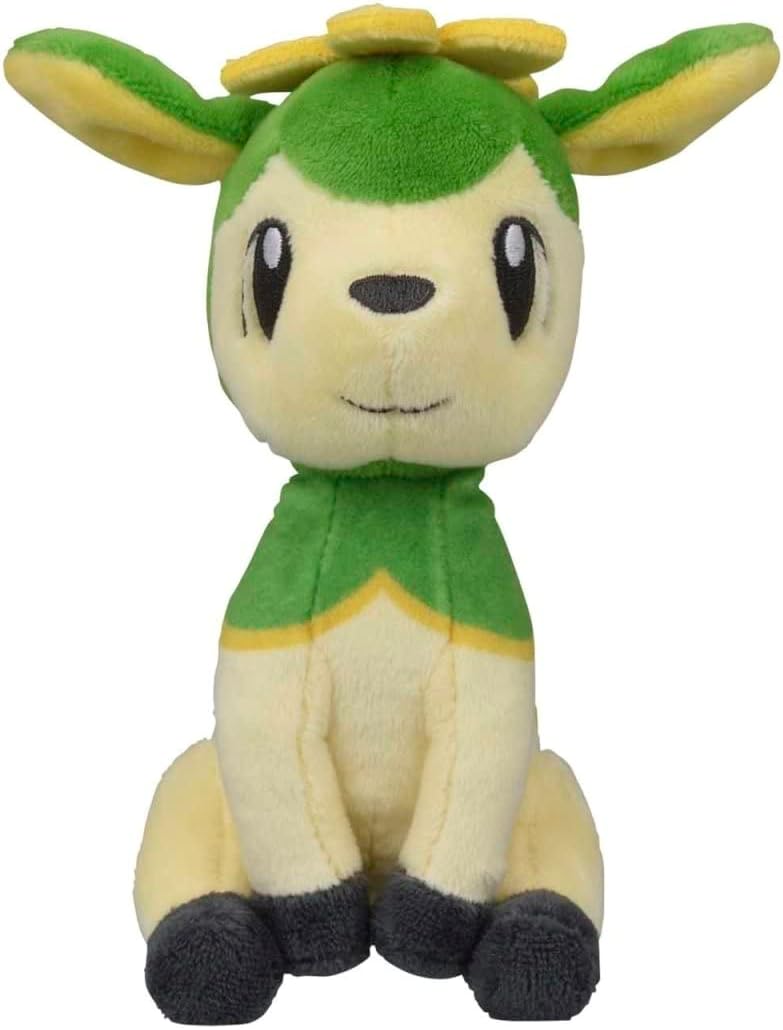 Pokemon Center: Deerling (Summer Form) Sitting Cuties Plush, 5 ¾ Inch