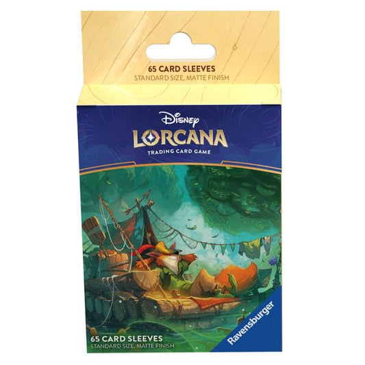 Ravensburger Disney Lorcana TCG Card Sleeves Featuring Robin Hood – Daydreamer by John Loren | 65 Protective Sleeves for TCG Decks | Ages 8+