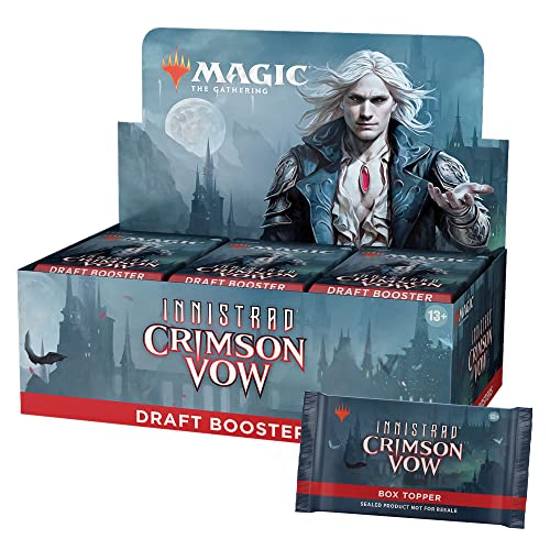 Magic: The Gathering Innistrad: Crimson Vow Draft Booster Box | 36 Packs + Dracula Box Topper (541 Magic Cards)