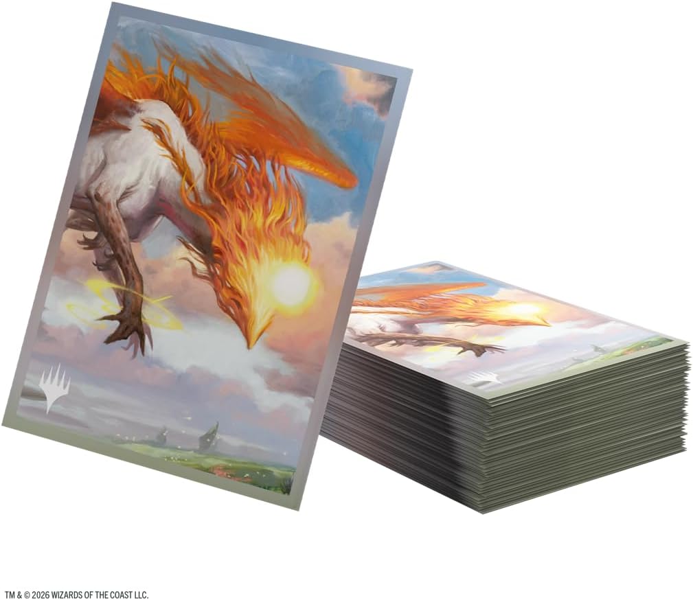 Gamegenic Magic: The Gathering Lorwyn Eclipsed Premium Art Sleeves - Eirdu, Carrier of Dawn Design, 105 Textured Matte Sleeves, Smooth Shuffle & Card Protection, Full-Color, Acid-Free, PVC-Free