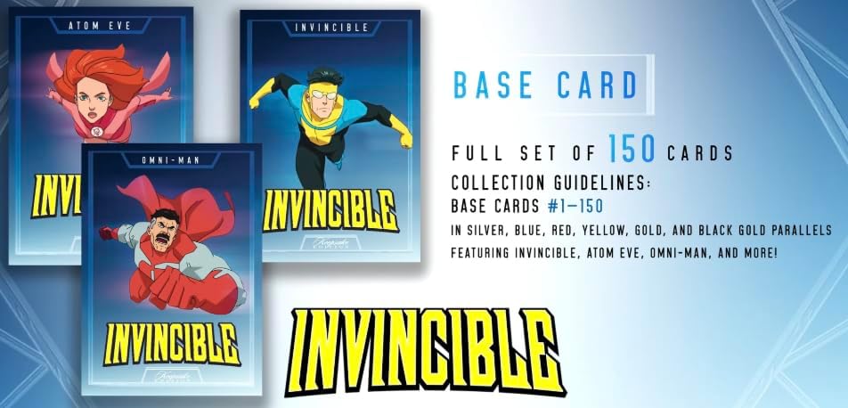 2025 Invincible Season 1 Keepsake Premiere Hobby Edition: 2 Relics Per Box Guaranteed, Chase Rare Autos & Patches