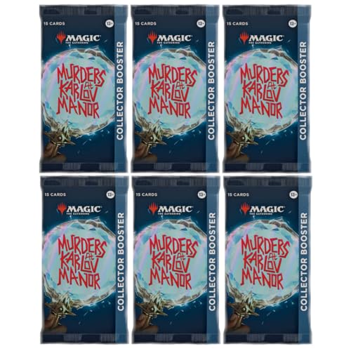 MAGIC THE GATHERING: MURDERS AT KARLOV MANOR COLLECTOR BOOSTER PACK (6 PACKS)