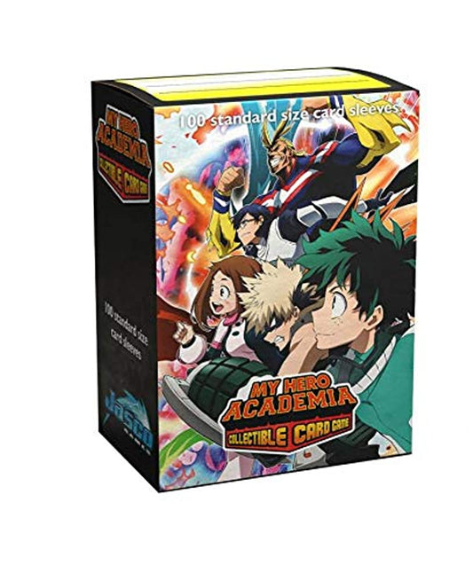 Jasco My Hero Academia Collectible Card Game Plus Ultra Fight Card Sleeves | 100 Dragon Shield Art Sleeves | Card Game Holder | PVC and Acid-Free | Designed for Use with TCG and LCG Games | Made