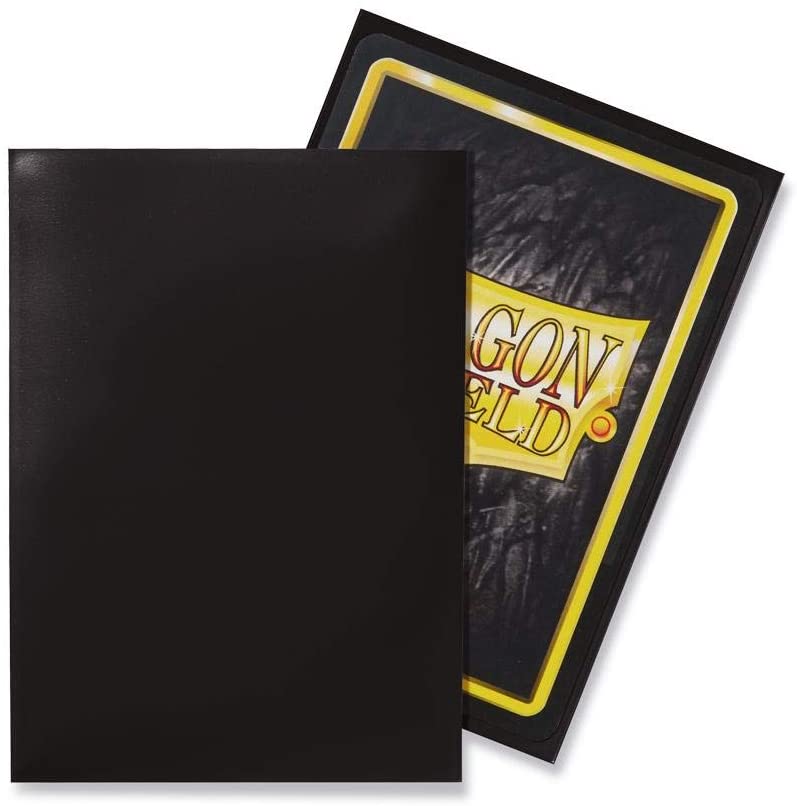 Dragon Shield 100ct Standard Card Sleeves Display Case (10 Packs) - Classic Black