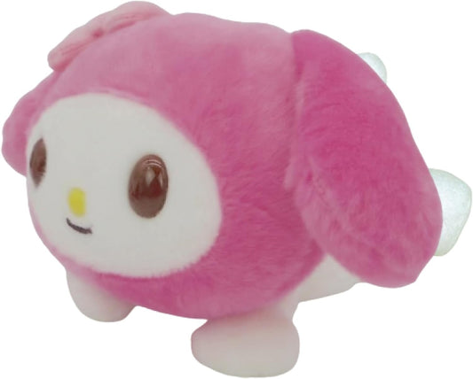 Sanrio Fluffy My Melody Yes Type Plush H 4.1 x W 6.3 x D 5.9 inches (10.5 x 16 x 15 cm)
