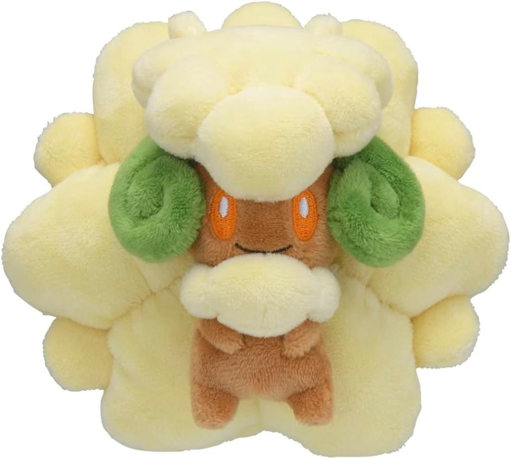 Pokemon Center: Whimsicott Sitting Cuties Plush, 4 ¼ Inch