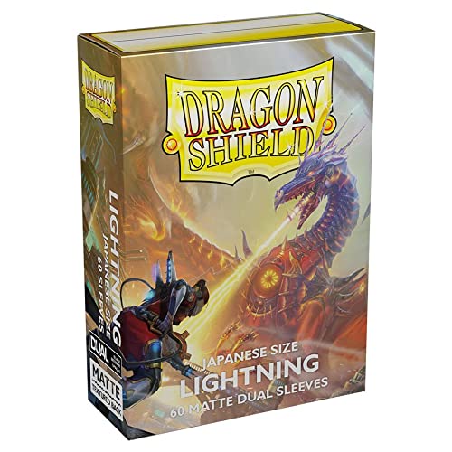 Dragon Shield Dual Matte Mini Japanese Lightning 60 ct Card Sleeves Individual Pack