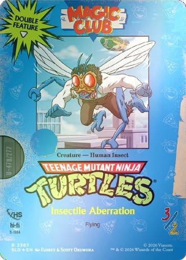 Magic: The Gathering Secret Lair x Teenage Mutant Ninja Turtles: VHS Villains Foil Edition