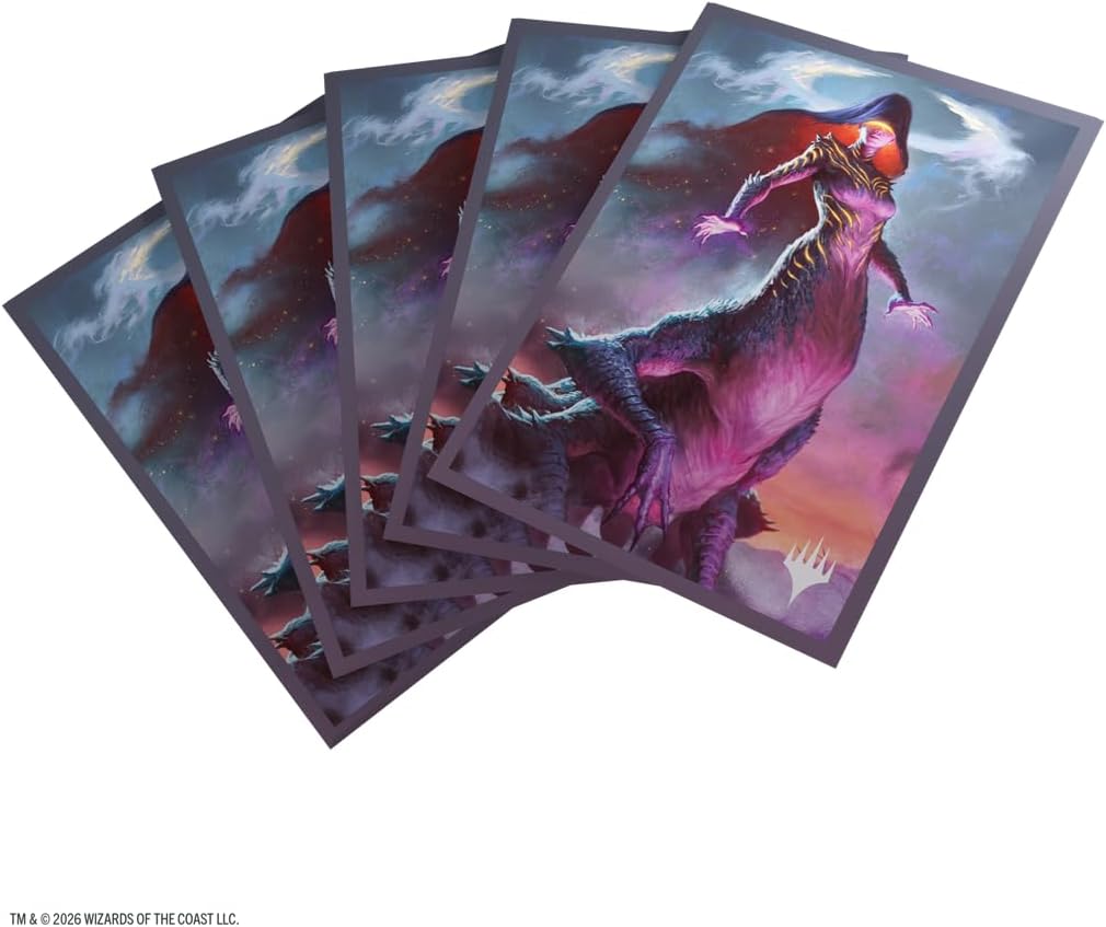 Gamegenic Magic: The Gathering Lorwyn Eclipsed Premium Art Sleeves - Moonshadow Design, 105 Textured Matte Sleeves, Smooth Shuffle & Card Protection, Full-Color, Acid-Free, PVC-Free