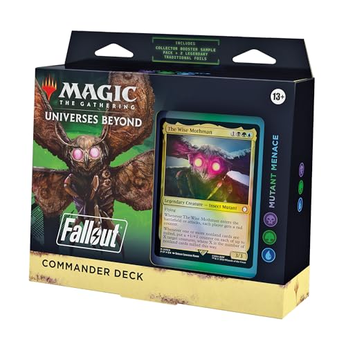 Magic: The Gathering Fallout Commander Deck – Mutant Menace (100-Card Deck, 2-Card Collector Booster Sample Pack + Accessories)
…