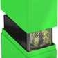 Ultimate Guard Boulder Solid 100+, Deck Case for 100 Double-Sleeved TCG Cards, Neon Green, Secure & Durable Storage for Trading Card Games, No Transparency