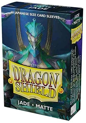 Dragon Shield 60ct Japanese Mini Card Sleeves Display Case (10 Packs) - Matte Jade Green