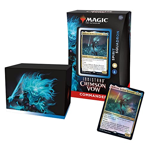 Magic: The Gathering Innistrad: Crimson Vow Commander Deck  Spirit Squadron (White-Blue)