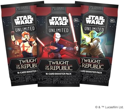 Star Wars: Unlimited TCG Twilight of The Republic Booster Display (Set of 24 Booster Packs) - Trading Card Game