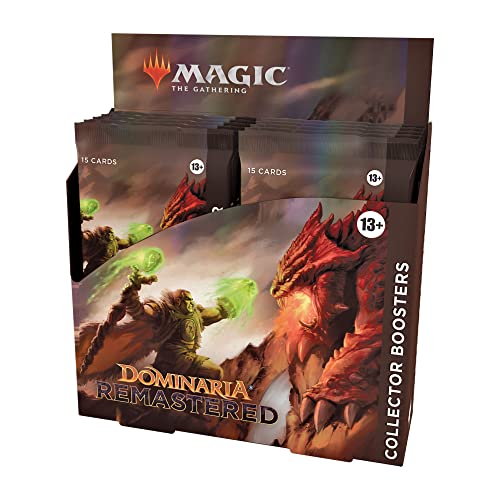 Magic: The Gathering Dominaria Remastered Collector Booster Box | 12 Packs (180 Magic Cards)