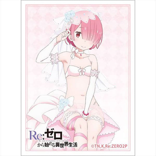 Bushiroad High Grade 60ct Printed Art Card Sleeves Re Zero Starting Life in Another World Ram Wedding