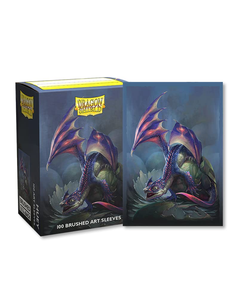 Arcane Tinmen Dragon Shield Sleeves – Matte Brushed Art: Huey 100 CT - MTG Card Sleeves are Smooth & Tough - Magic The Gathering Card Sleeves, Flesh & Blood, and Digimon (AT-12007)