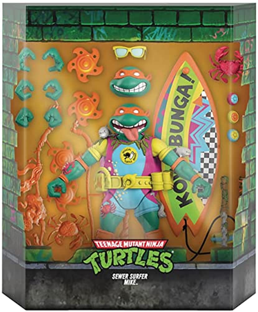 Teenage Mutant Ninja Turtles Ultimates Sewer Surfer Mike 7-Inch Action Figure