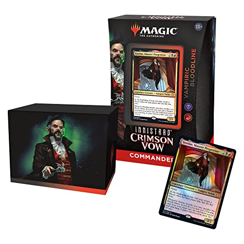 Magic: The Gathering Innistrad: Crimson Vow Commander Deck  Vampiric Bloodline (Black-Red)
