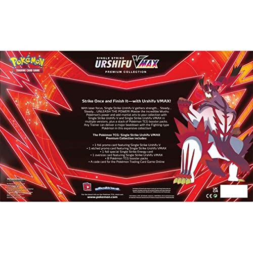 Pokemon | Urshifu Single Strike Vmax Premium Box | Card Game | Ages 6+ | 2 Players | 10+ Minutes Playing Time | Amazon Exclusive