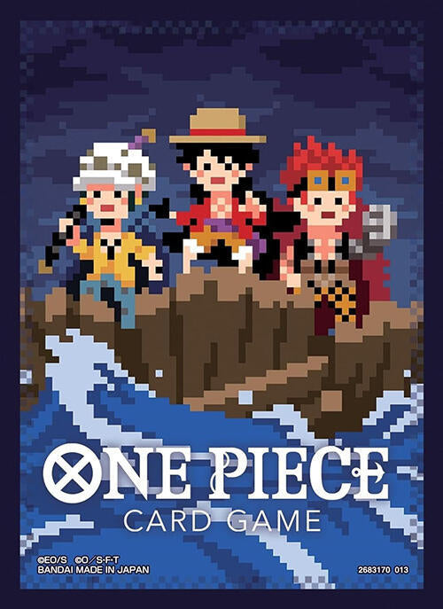 One Piece Card Game Official Sleeves: Assortment 6 - The Three Captains (Pixel Art) (70-Pack)