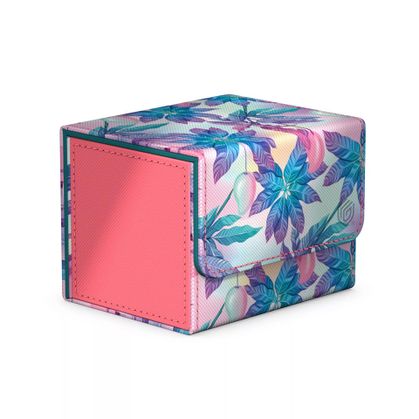 Ultimate Guard Deck Box Sidewinder 100+ Floral Places Deck Box - Miami Pink