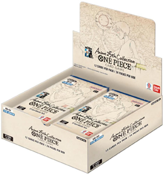 One Piece TCG 2025 Memorial Collection Anime 25th Extra Booster Box EB-02 (24 Packs)