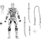 Teenage Mutant Ninja Turtles (Mirage Comics) 7" Black & White Foot Ninja Action Figure, by NECA