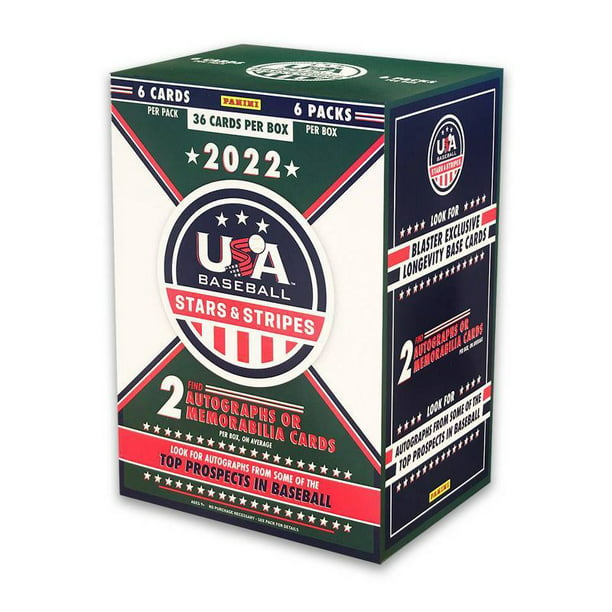 2022 Panini USA Stars & Stripes Baseball 6-Pack Blaster Box