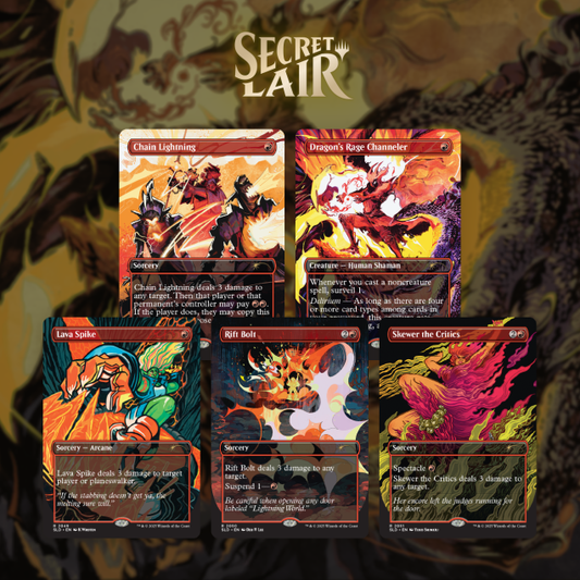 Magic the Gathering Secret Lair Everything Is On Fire (Raised Foil)