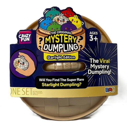 Crazy Fun The Original Mystery Dumpling Starlight Edition Squishy Toy, Assorted Mystery Collectible, 1 Count, Ages 3+