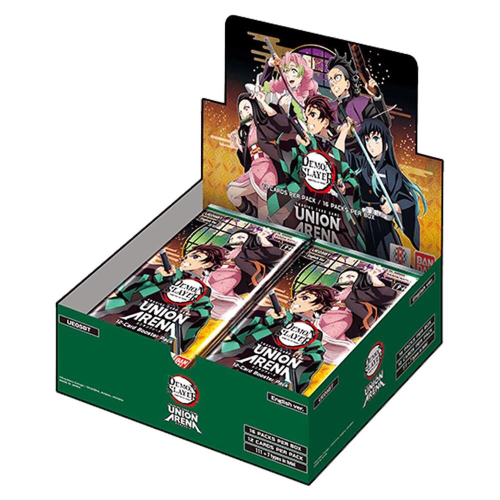 Union Arena Card Game: Booster Box: Demon Slayer: Kimetsu No Yaiba (UE05BT) (16 Packs) - Presale Ships 1/17/2025