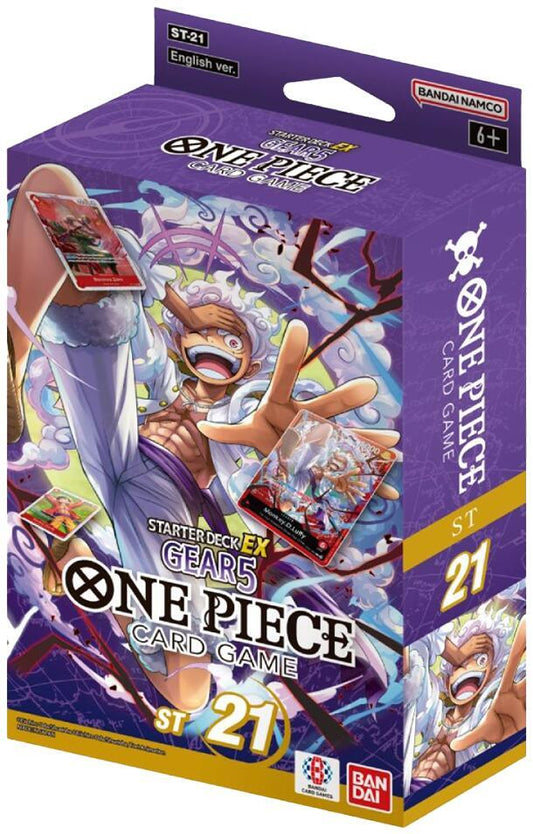 One Piece TCG Starter Deck EX: Gear 5 (ST21) - 51 Cards, Sleeves, Bonus Pack