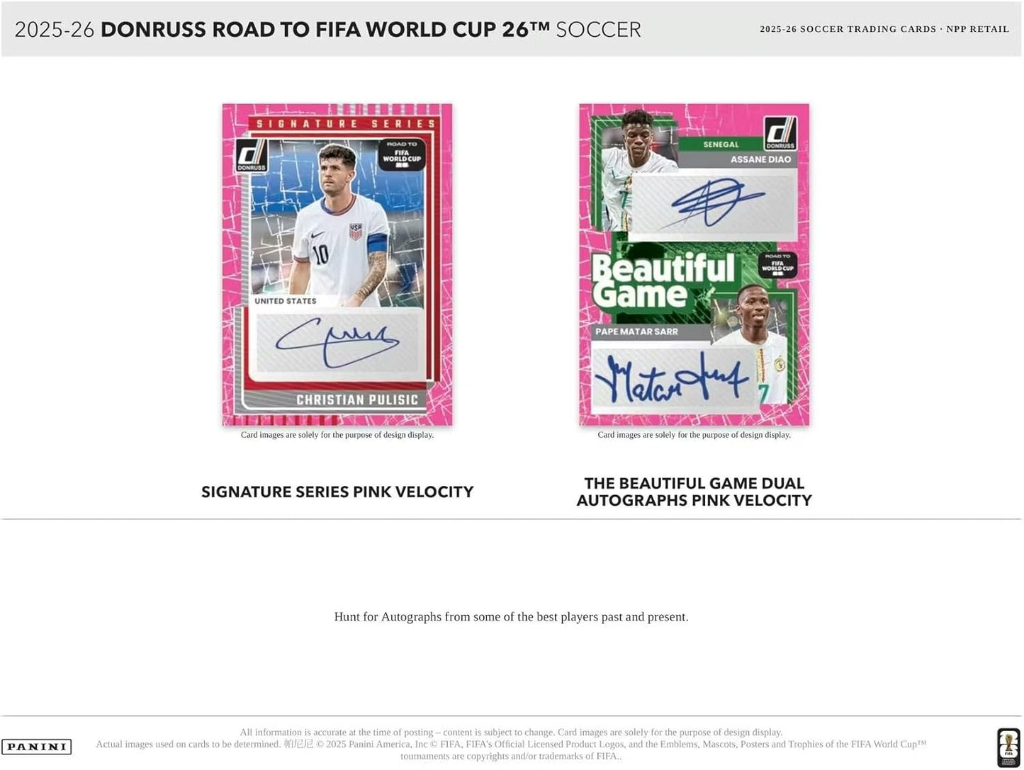 2025/26 Panini Donruss Road to FIFA World Cup Soccer Blaster Box (Blue Parallels!)