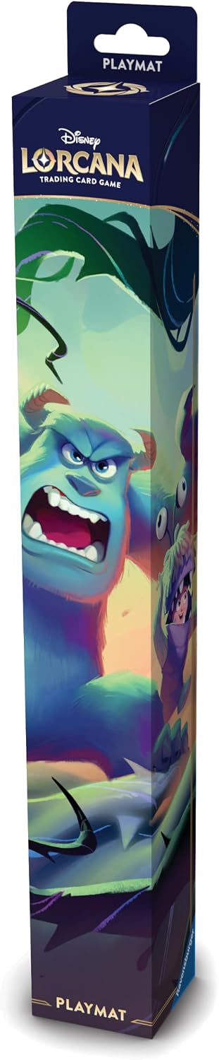 Ravensburger Disney Lorcana TCG Playmat Featuring Mike Wazowski, Sulley, and Boo in Attack of the Vine!