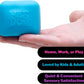 Schylling NeeDoh Nice Cube Glow - Squeeze Toy with a Super Solid Squish - Glows in The Dark - 2.25" Cube - Color May Vary