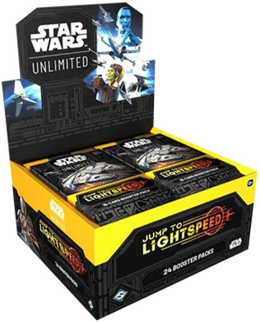 Star Wars: Unlimited TCG Jump to Lightspeed Booster Display Box (24 Packs) - Trading Card Game for Kids & Adults, Ages 12+, 2+ Players, 20 Min Playtime, Made by Fantasy Flight Games - Presale Ships 03/14/2025