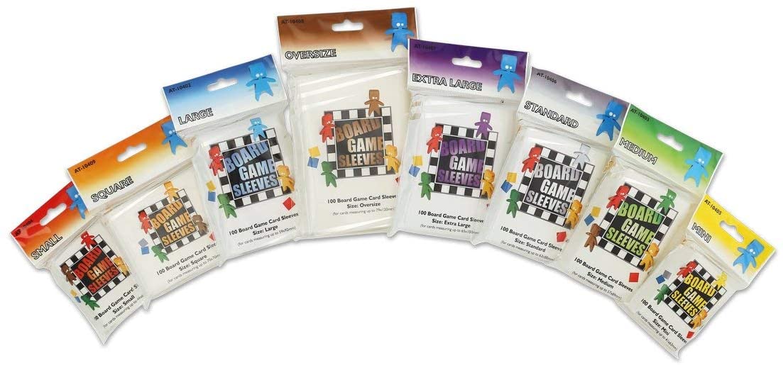 Arcane Tinmen 100ct Board Game Sleeves Display Case (10 Packs) - Oversize