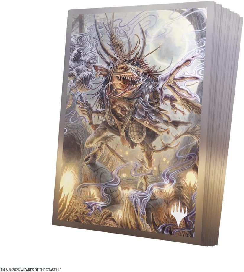 Gamegenic Magic: The Gathering Lorwyn Eclipsed Premium Art Sleeves - Auntie Ool, Cursewretch Design, 105 Textured Matte Sleeves, Smooth Shuffle & Card Protection, Full-Color, Acid-Free, PVC-Free