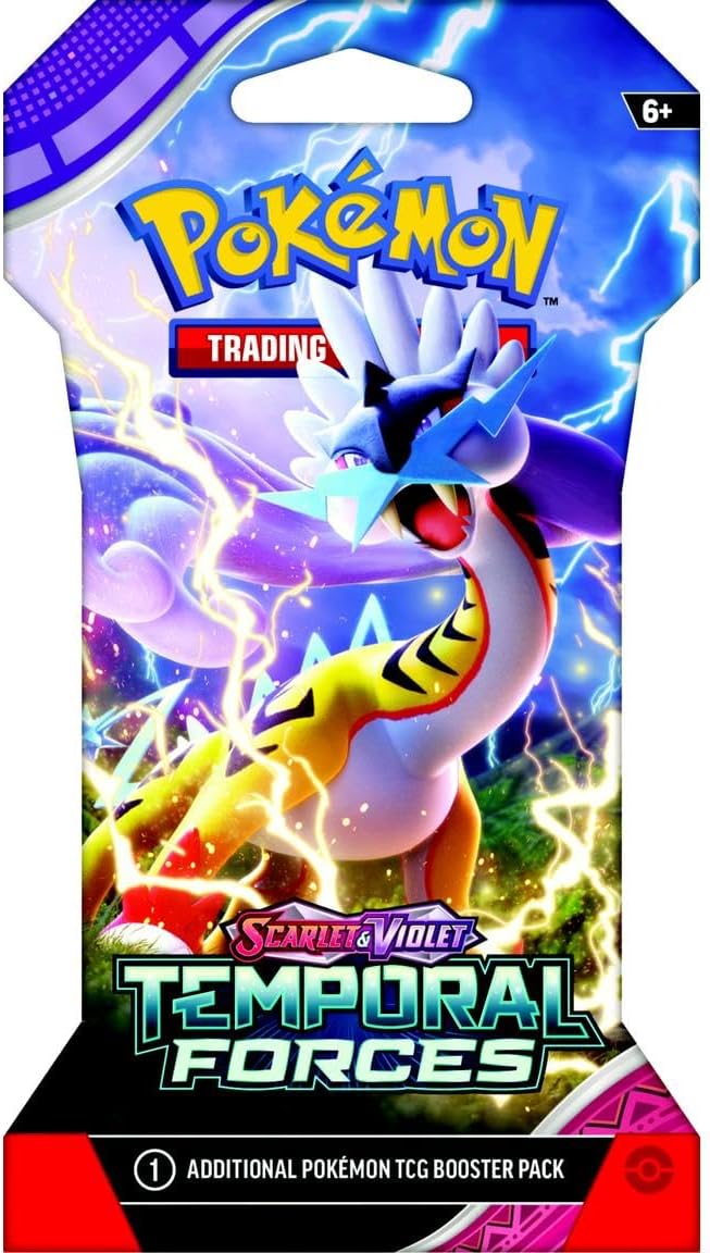 Pokemon TCG: Scarlet and Violet Temporal Forces Sleeved Booster Pack 8 Packs