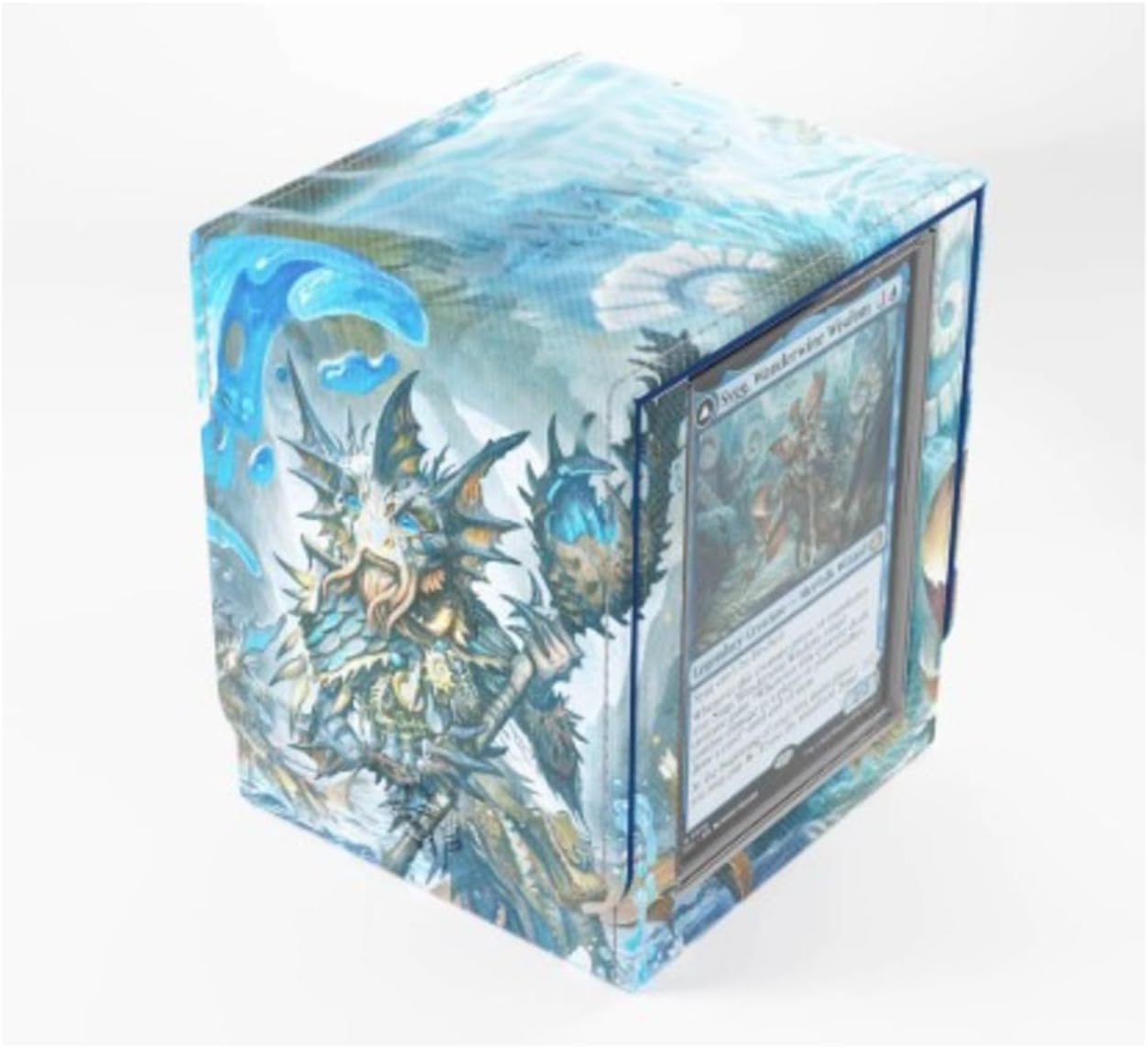 Gamegenic Magic: The Gathering Lorwyn Eclipsed Squire Plus 100+ XL - Sygg, Wanderwine Wisdom/Sygg, Wanderbrine Shield Design, Holds 100+ Double-Sleeved Cards, UV-Protected Commander Display