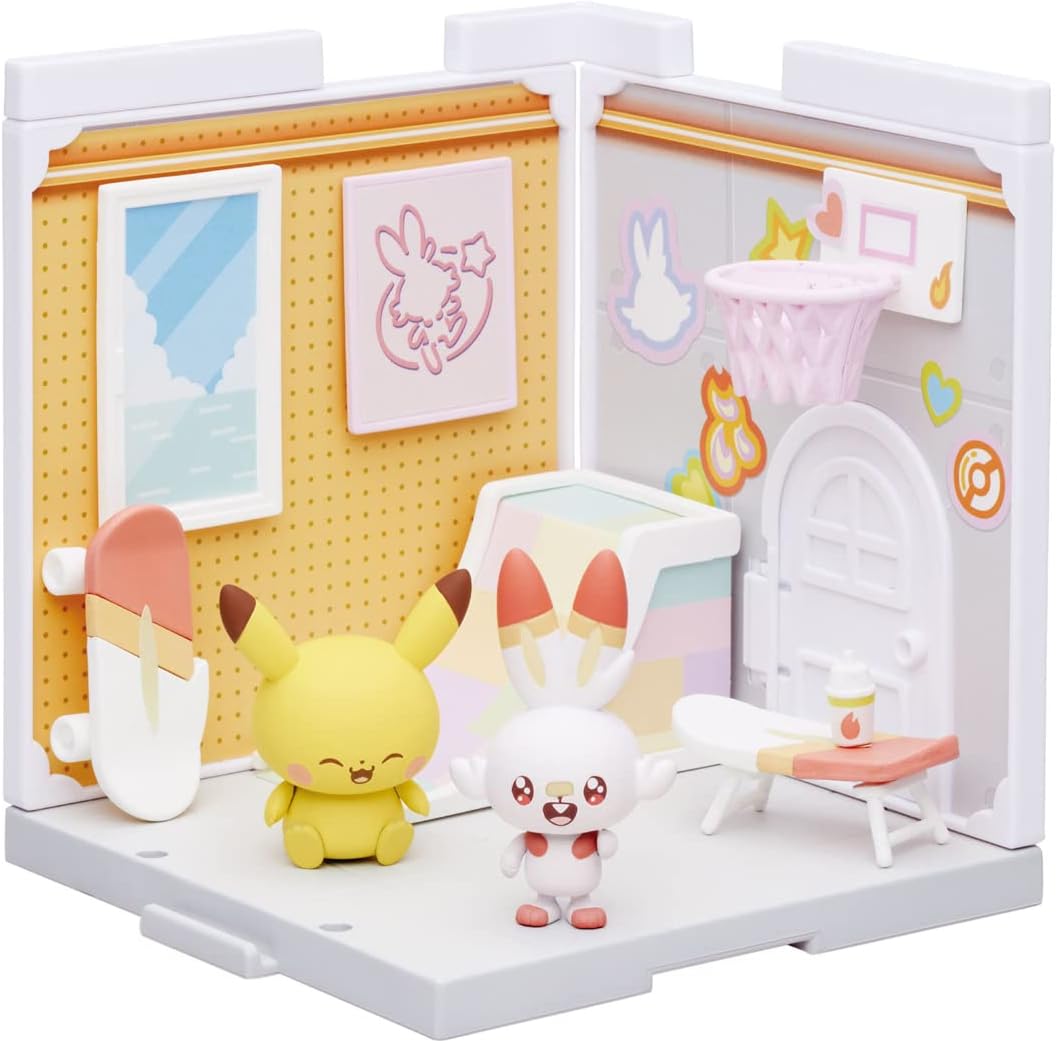 Pokemon Pocket Peace House Studio Scorbunny & Pikachu