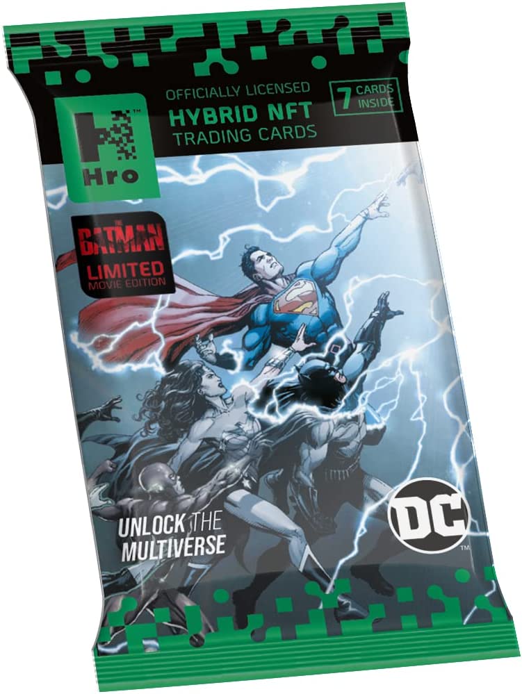 HRO DC Unlock: The Multiverse Starter Booster Box - 8 Packs - Hybrid NFT Trading Cards