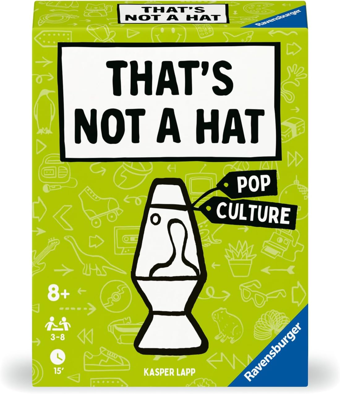 Ravensburger That’s Not A Hat - Pop Culture - Fun Bluffing & Memory Party Card Game for 3-8 Players | Fun Entertainment for Families |Travel Friendly