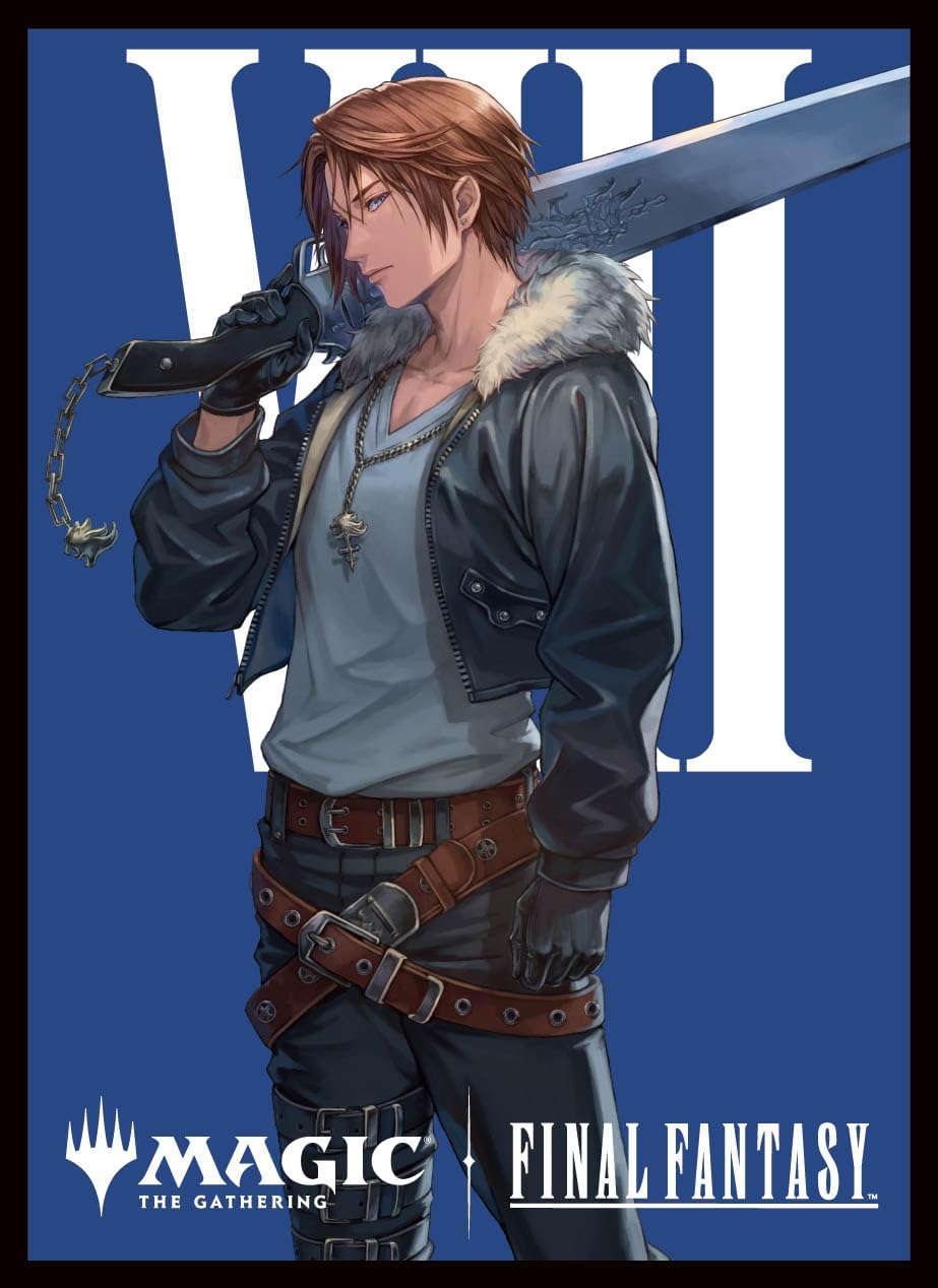 Ensky Magic: The Gathering - Final Fantasy Players 80ct Card Sleeves Character Borderless Edition - SeeD Mercenary, Squall (MFS-11)
