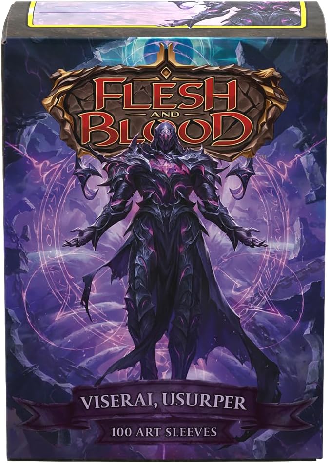 Dragon Shield | Flesh & Blood Art Sleeves | 100 CT - Smooth & Tough Premium TCG Sleeves | Compatible with Pokemon, One Piece & Magic the Gathering | Viserai, Usurper