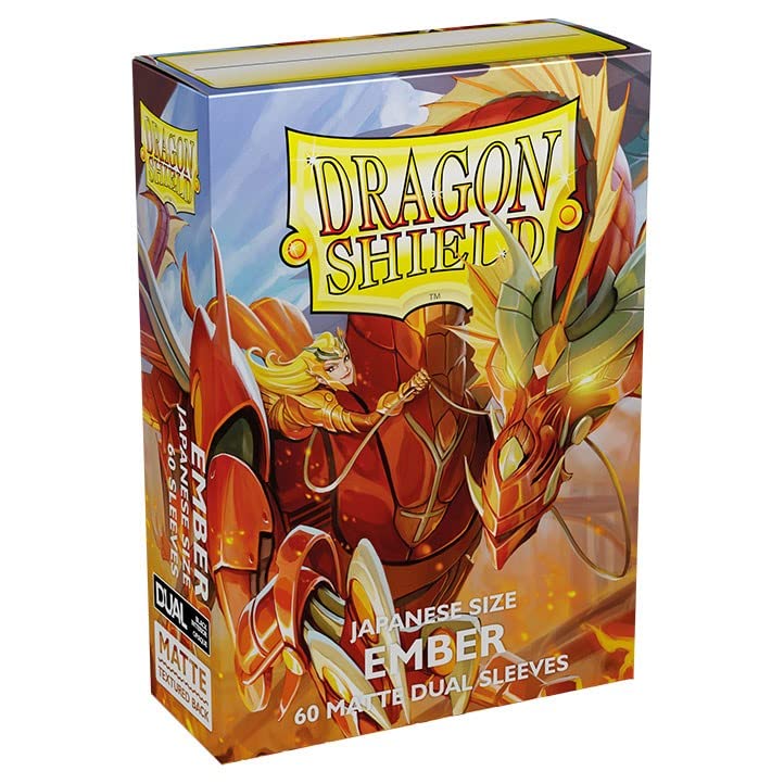 Dragon Shield Dual Matte Mini Japanese Ember 60 ct Card Sleeves Individual Pack