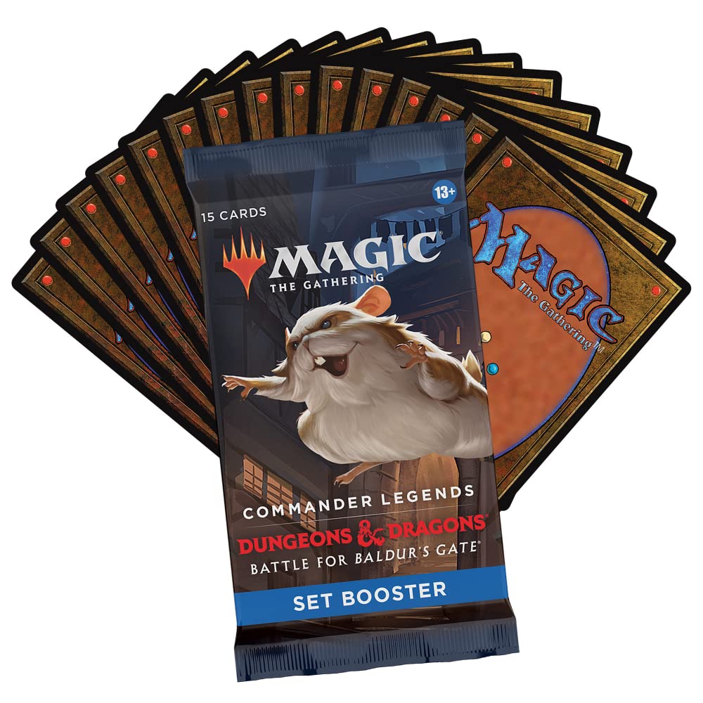 Magic: The Gathering Commander Legends: Battle for Baldur’s Gate Set Booster Box | 18 Packs (270 Magic Cards)