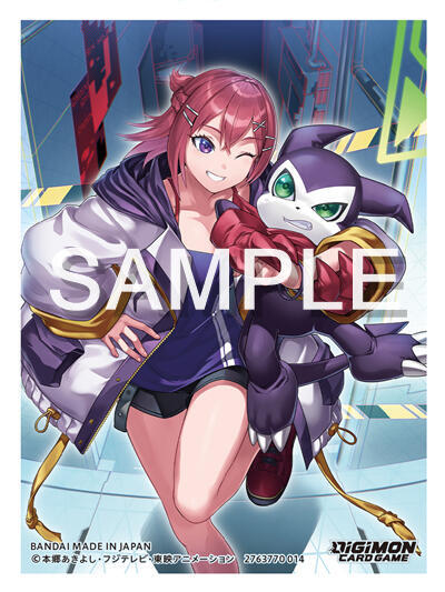 Digimon Card Game Official Card Sleeves - Yuuki and Impmon 2025 (60-Pack)