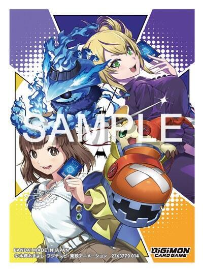 Digimon Card Game Official Card Sleeves - Arisa Kinosaki and Violet Inboots 2025 (60-Pack)